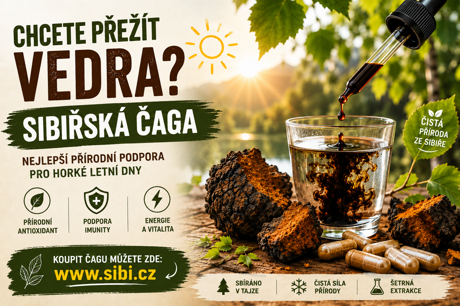 ☀️ Hůře snášíte letní vedra? Podpořte svůj organismus čagou.