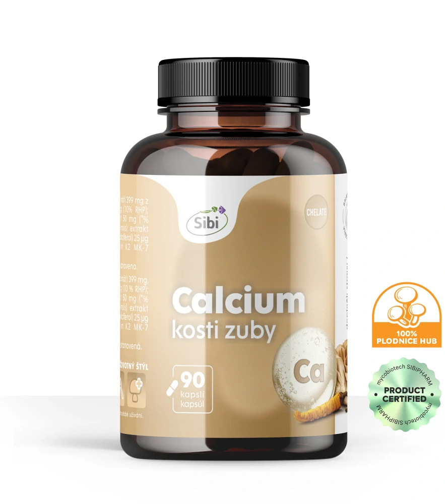 Calcium + Vitamin D3 Osteo Vitamínovo-houbový komplex 90 kps 500 mg