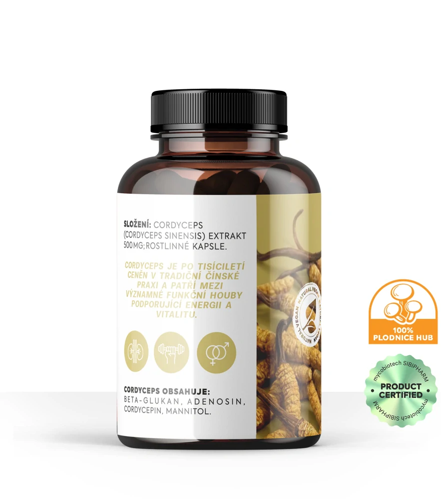 CORDYCEPS EXTRAKT 90 KAPSLÍ 500 mg