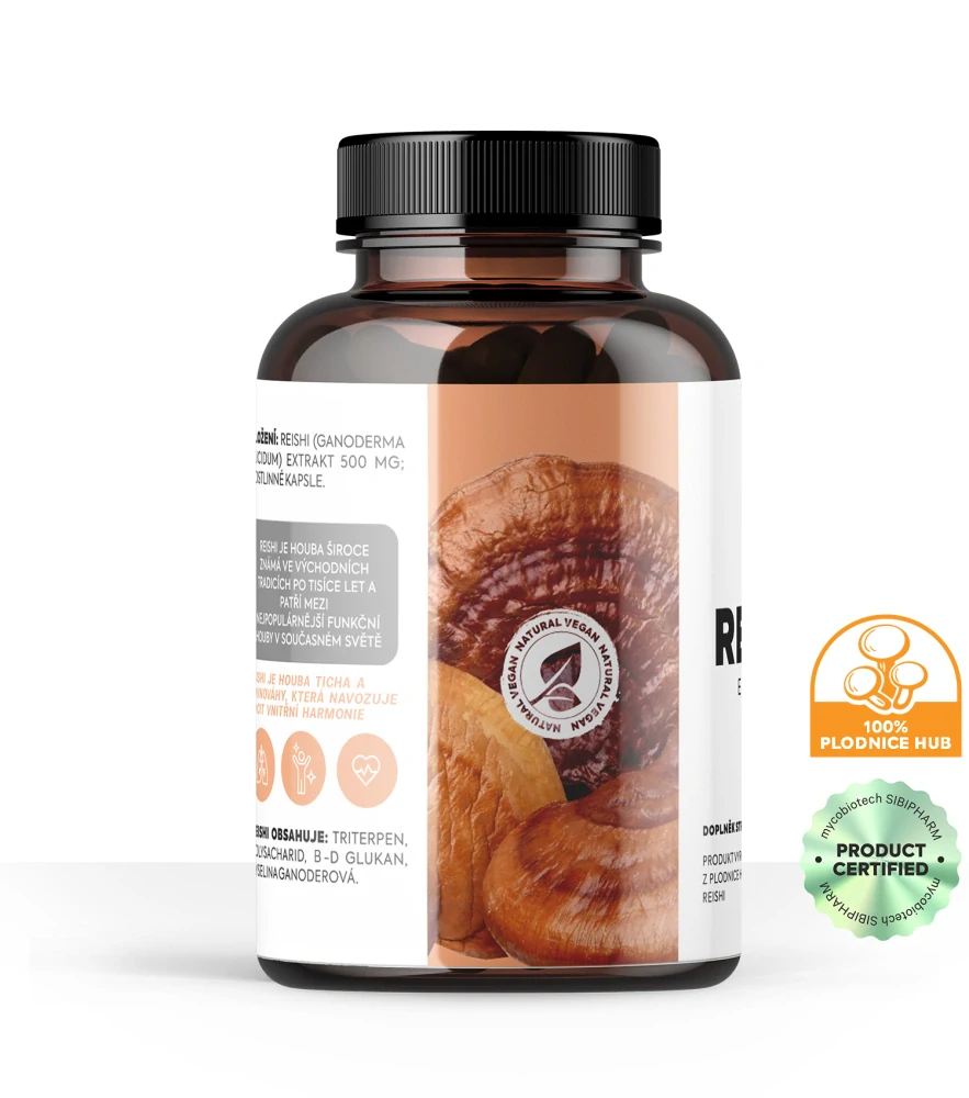 Reishi extrakt 180 kapslí 500 mg