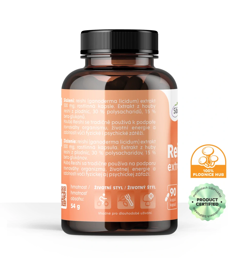 Reishi extrakt 90 kapslí 500 mg, Série Balance