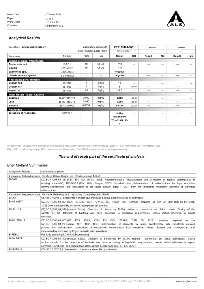 ČAGA SIBIŘSKÁ granulát 100 g