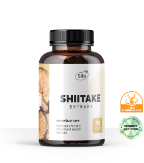 SHIITAKE EXTRAKT 90 KAPSLÍ 500 mg