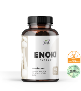 ENOKI EXTRAKT 90 KAPSLÍ 500 mg