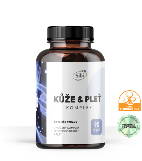KŮŽE & PLEŤ KOMPLEX HOUBOVÉ EXTRAKTY 90 KAPSLÍ 470 mg