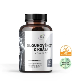 DLOUHOVĚKOST & KRÁSA KOMPLEX HOUBOVÉ EXTRAKTY 90 KPS 500 MG