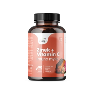 Zinek + Vitamin C-IMUNO KOMPLEX-vitamíny a houbové extrakty 90 kps 500 mg