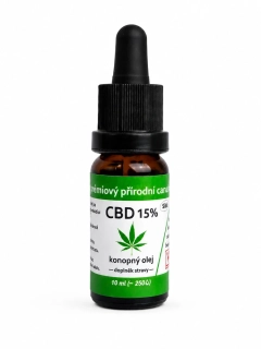 CBD Konopný olej 15%, 10 ml